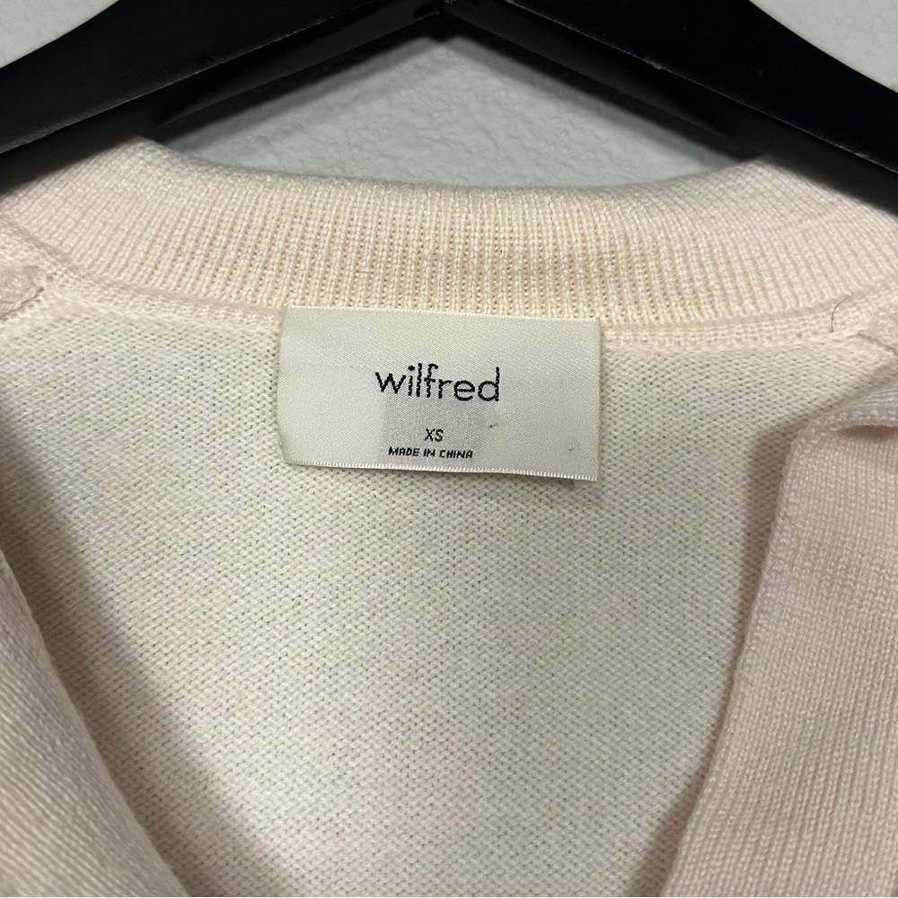 Wilfred Clara Sweater Polo - 100% Merino Wool in Light Beige - Size XS - Picture 7 of 7